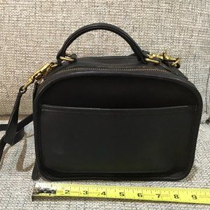 Coach black retro smooth cross body.